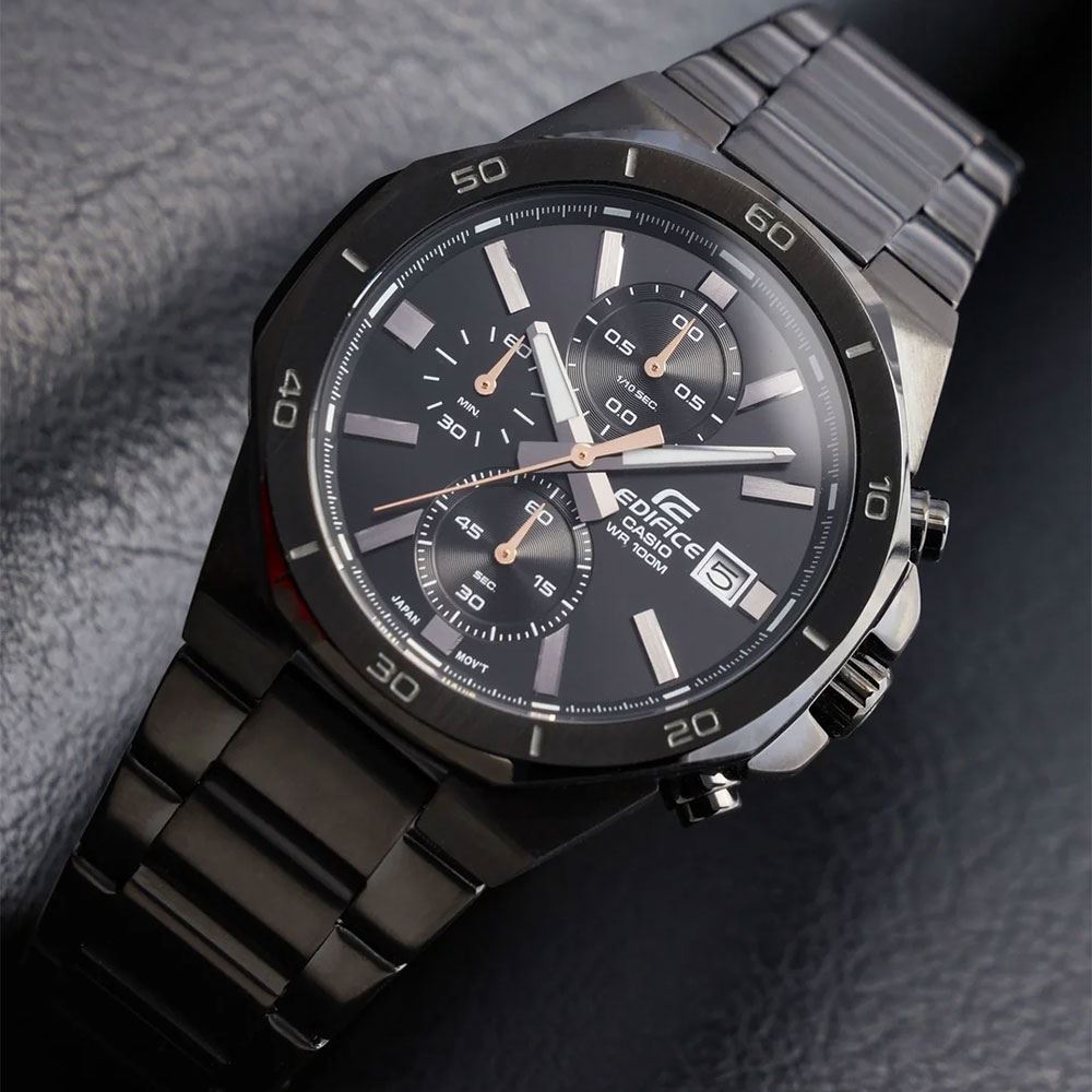 Đồng hồ Edifice Casio 44.3 mm Nam EFV-640DC-1AVUDF Màu Đen