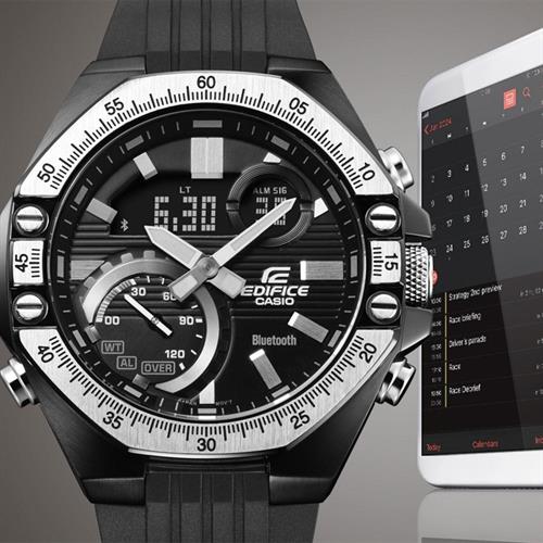 Đồng hồ Edifice Casio 48.5 mm Nam ECB-10TP-1ADF Màu Đen