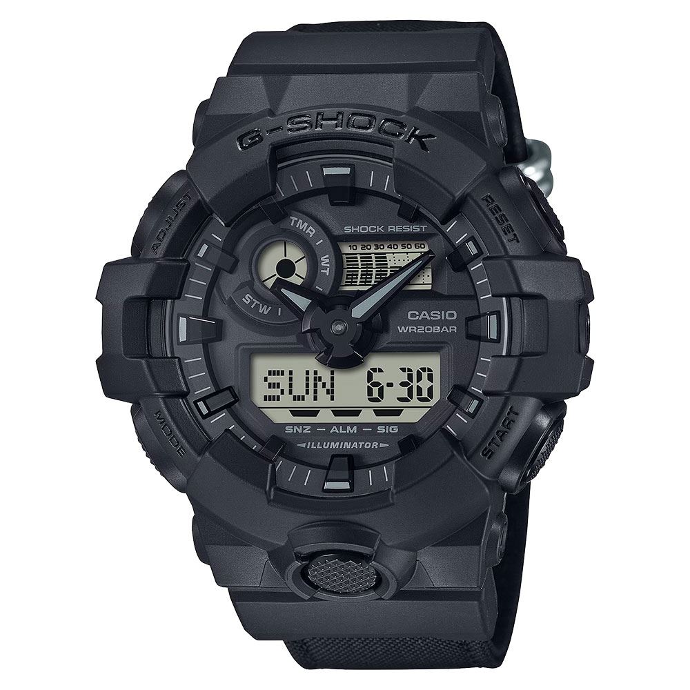 Đồng hồ G-Shock 53.4 mm Nam GA-700BCE-1ADR Màu Đen