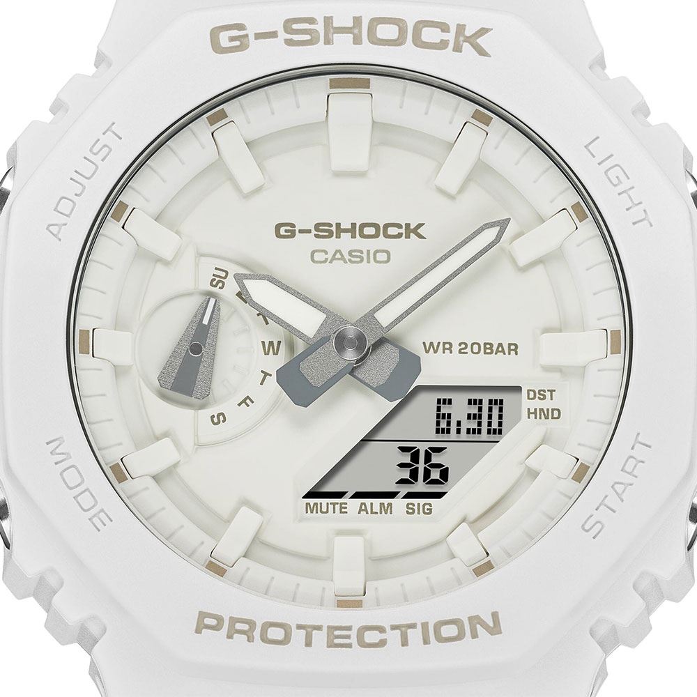 Đồng hồ G-Shock 2100 45.4 mm Nam GA-2100-7A7DR Màu Trắng