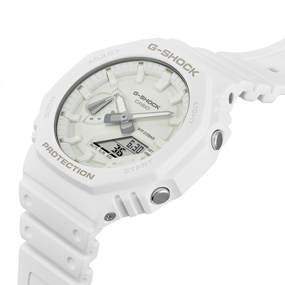Đồng hồ G-Shock 2100 45.4 mm Nam GA-2100-7A7DR Màu Trắng