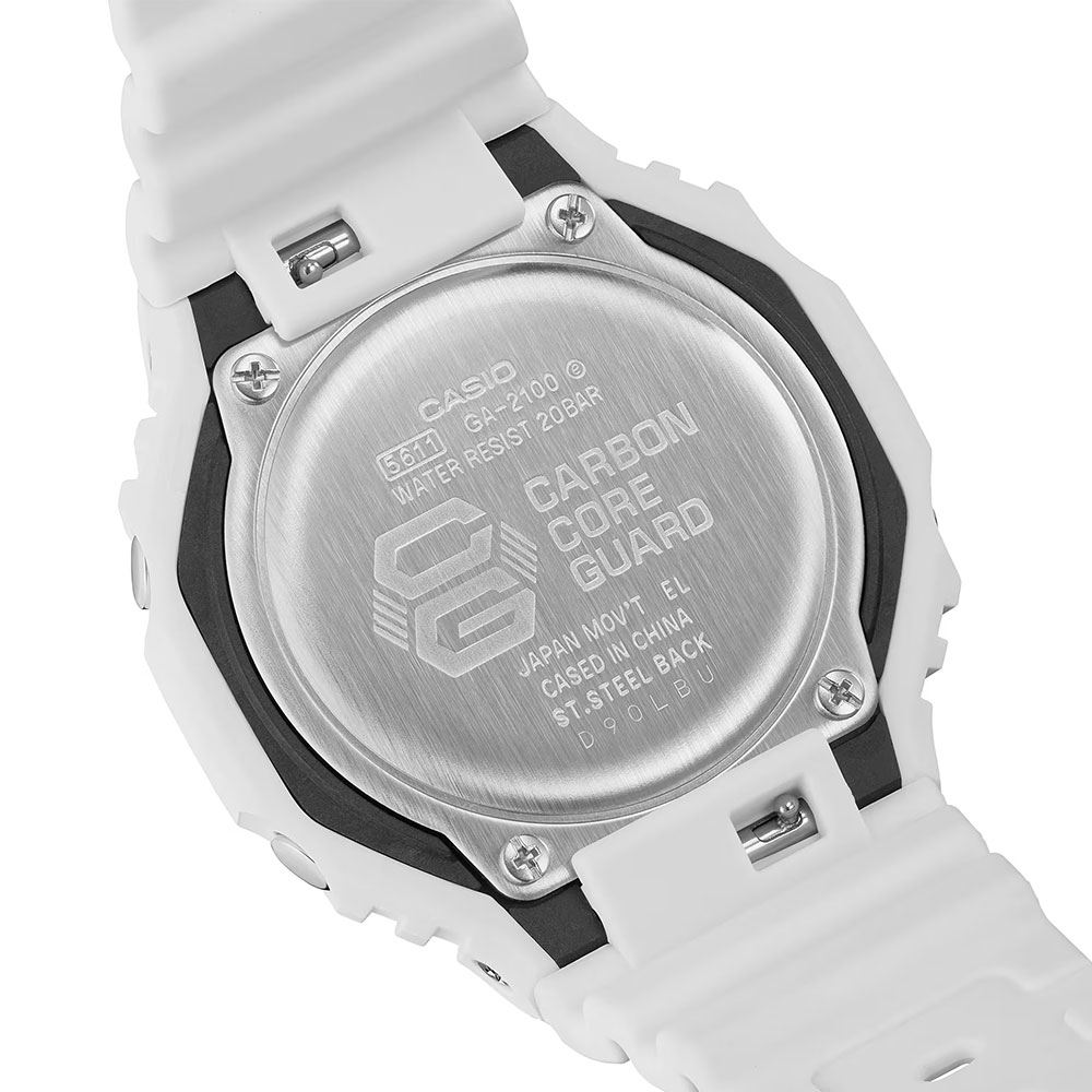 Đồng hồ G-Shock 2100 45.4 mm Nam GA-2100-7A7DR Màu Trắng