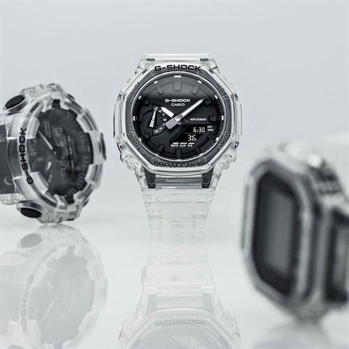 Đồng hồ G-Shock 2100 45.4 mm Nam GA-2100SKE-7ADR Màu Trắng