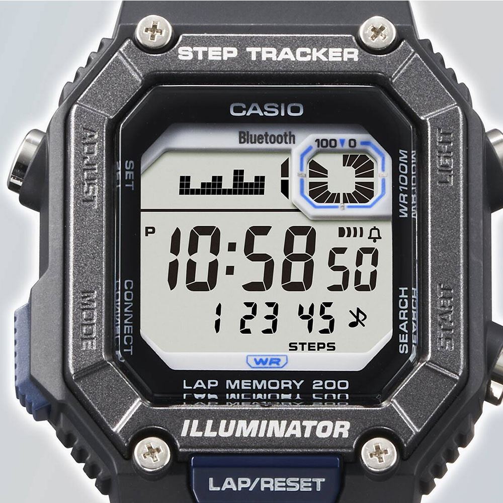 Đồng hồ Casio Timeless 41.3 mm Nam WS-B1000-1AVDF Màu Đen