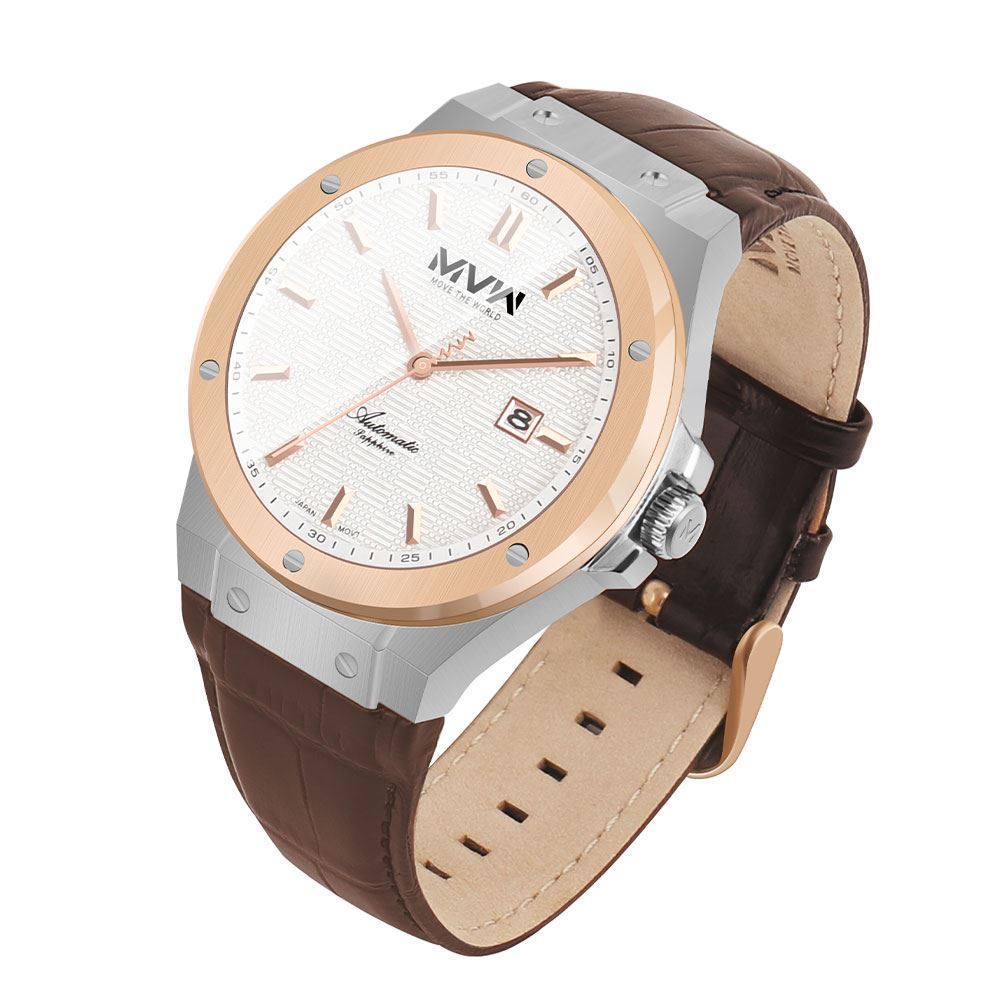Đồng hồ MVW Star 43 mm Nam MLA095-01 Màu Nâu