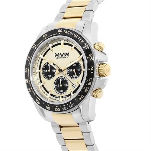 Đồng hồ MVW Sport 43 mm Nam MS110-02 Màu Bạc