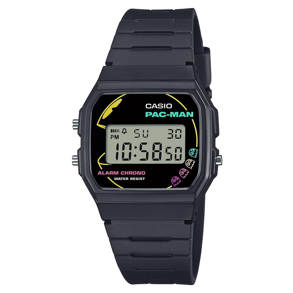 Đồng hồ Casio Pacman 35.2 mm Unisex F-91WPC-1ADR Màu Đen