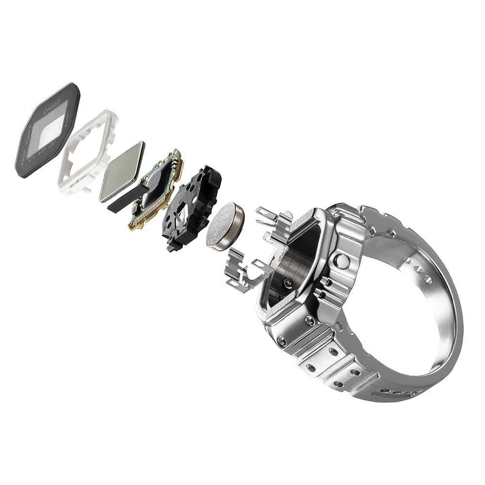 Đồng hồ Casio 19.5 mm Unisex CRW-001-1DR Màu Bạc