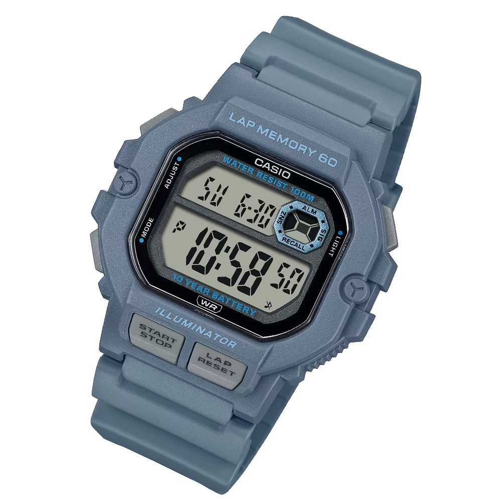 Đồng hồ Casio Timeless 44.5 mm Nam WS-1400H-2AVDF Màu Xanh
