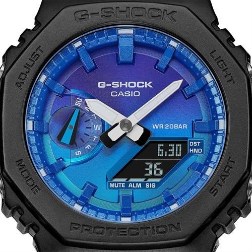 Đồng hồ G-Shock 2100 45.4 mm Nam GA-2100FL-1ADR Màu Đen