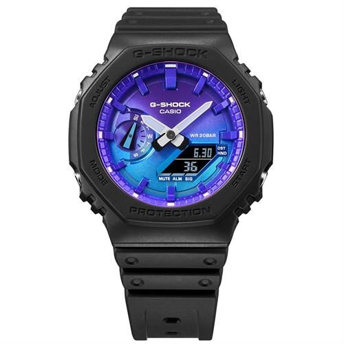 Đồng hồ G-Shock 2100 45.4 mm Nam GA-2100FL-1ADR Màu Đen