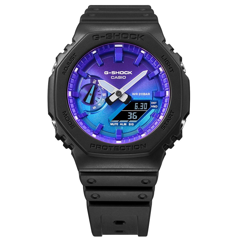 Đồng hồ G-Shock 2100 45.4 mm Nam GA-2100FL-1ADR Màu Đen