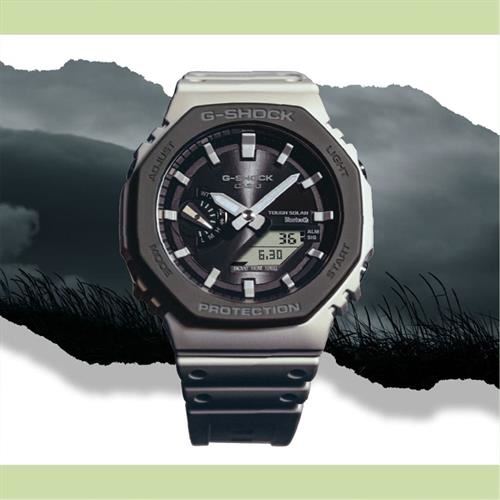 Đồng hồ G-Shock 2100 45.4 mm Nam GA-B2100LUU-5ADR Màu Trắng