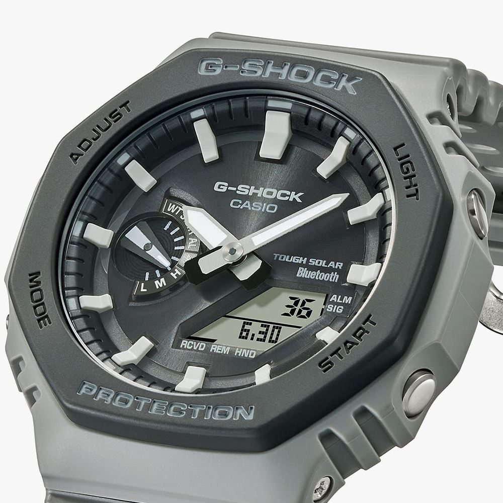 Đồng hồ G-Shock 2100 45.4 mm Nam GA-B2100LUU-8ADR Màu Xám