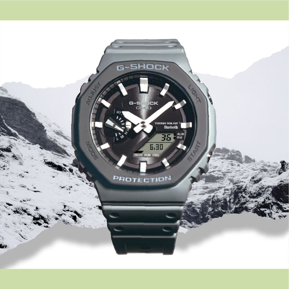 Đồng hồ G-Shock 2100 45.4 mm Nam GA-B2100LUU-8ADR Màu Xám