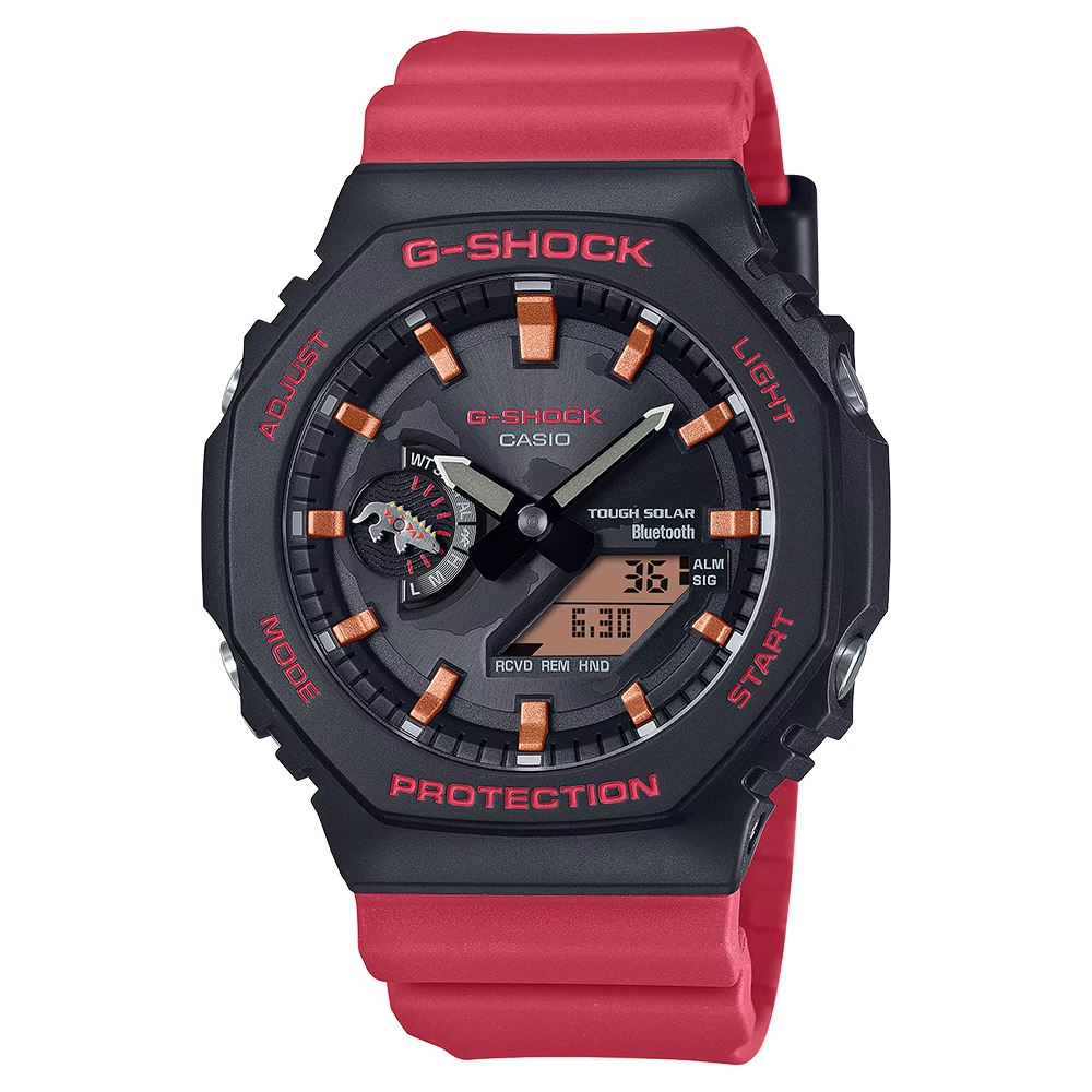 Đồng hồ G-Shock 2100 45.4 mm Nam GA-B2100CD-1A4DR Màu Đỏ