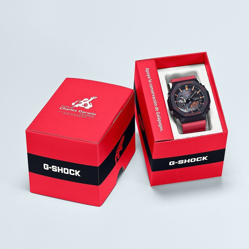 Đồng hồ G-Shock 2100 45.4 mm Nam GA-B2100CD-1A4DR Màu Đỏ