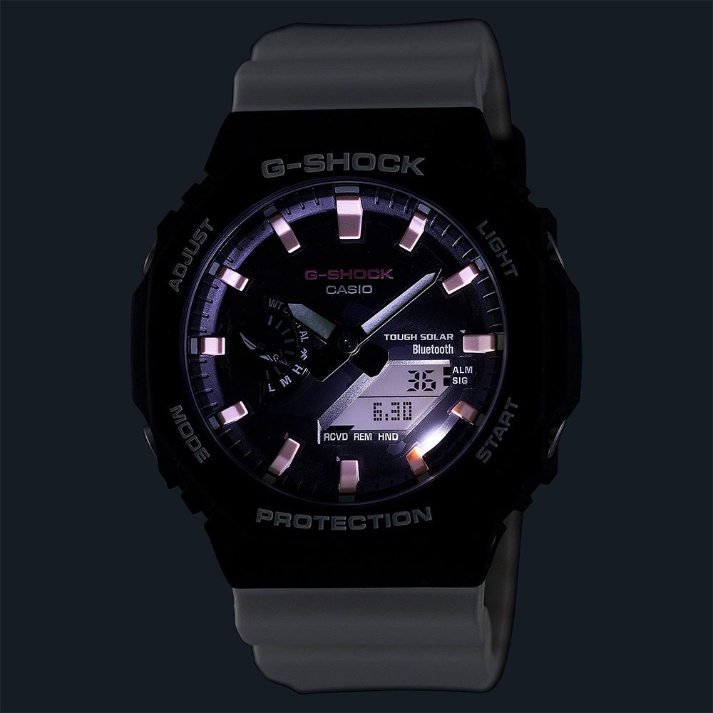 Đồng hồ G-Shock 2100 45.4 mm Nam GA-B2100CD-1A7DR Màu Trắng