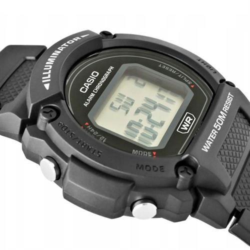 Đồng hồ Casio 47.1 mm Nam W-219H-1AVDF Màu Đen