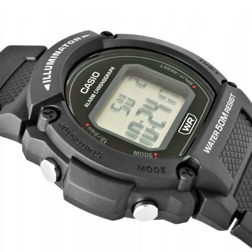 Đồng hồ Casio Timeless 47.1 mm Nam W-219H-1AVDF Màu Đen