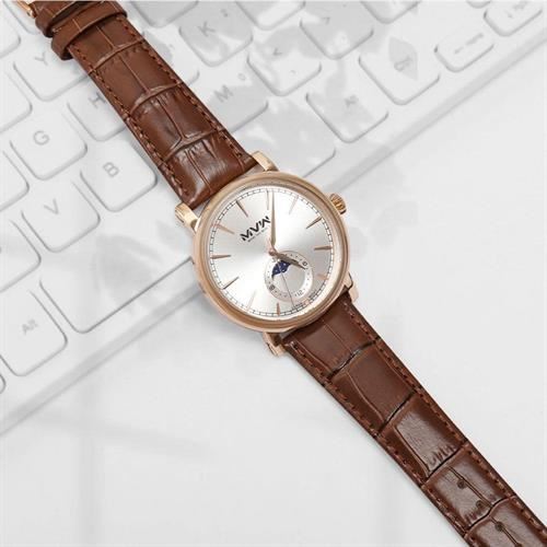 Đồng hồ MVW 42 mm Nam ML093-03 Màu Nâu
