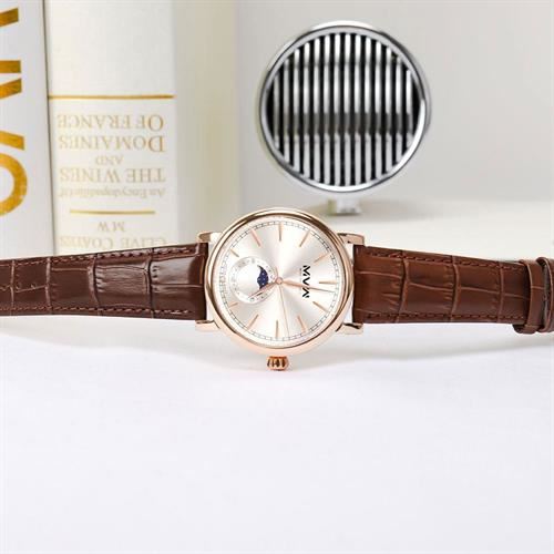 Đồng hồ MVW 42 mm Nam ML093-03 Màu Nâu