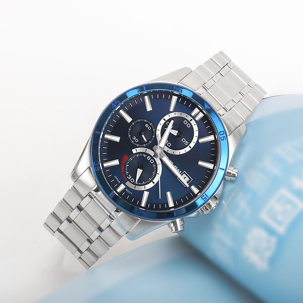 Đồng hồ MVW Sport 42 mm Nam MS104-02 Màu Bạc