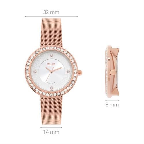 Đồng hồ Elio 32 mm Nữ ES193-01 Màu Vàng Hồng