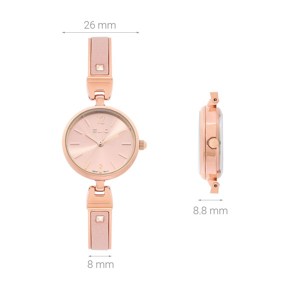 Đồng hồ Elio 26 mm Nữ ES194-01 Màu Hồng