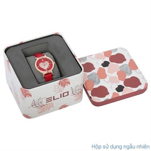 Đồng hồ Elio 26 mm Nữ EL163-02 Màu Đỏ