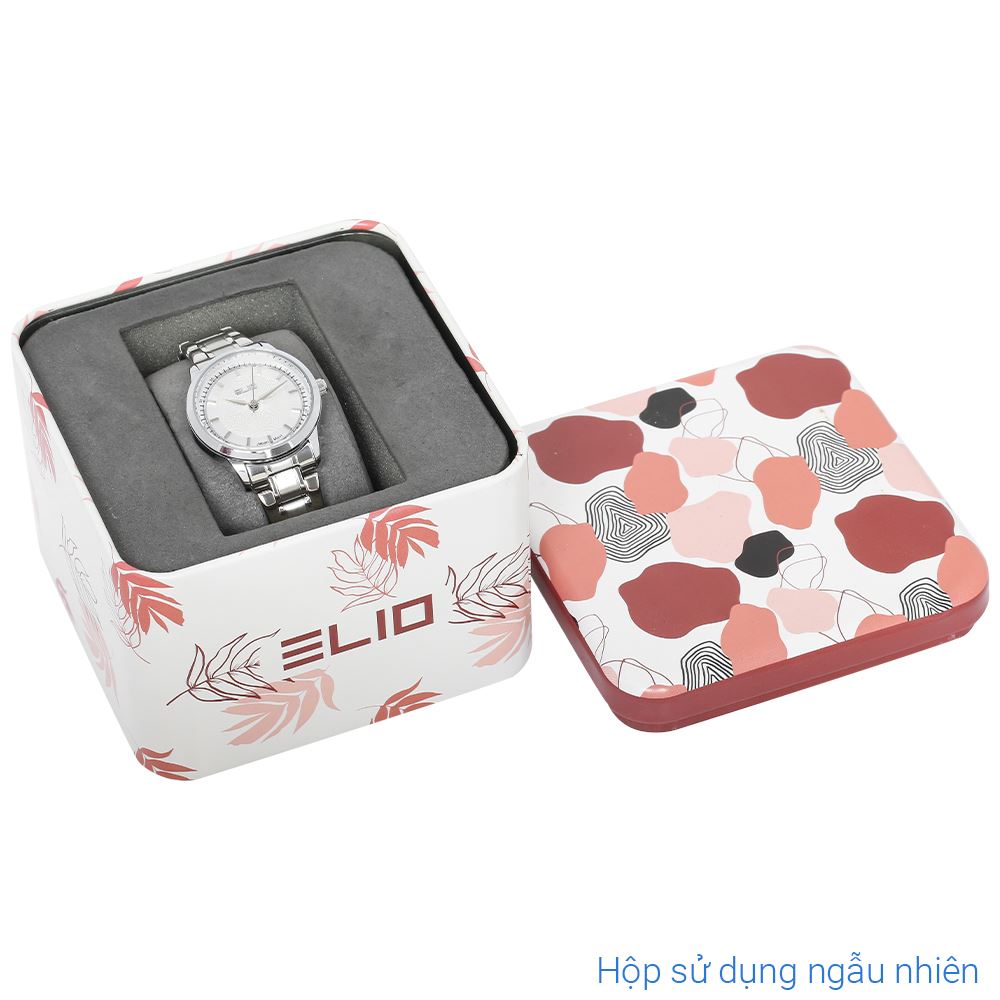 Đồng hồ Elio 28 mm Nữ ES196-02 Màu Bạc