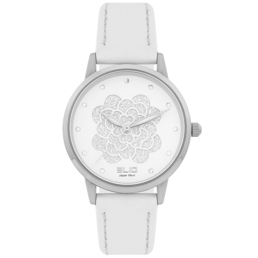 Đồng hồ Elio 30 mm Nữ EL165-01 Màu Trắng