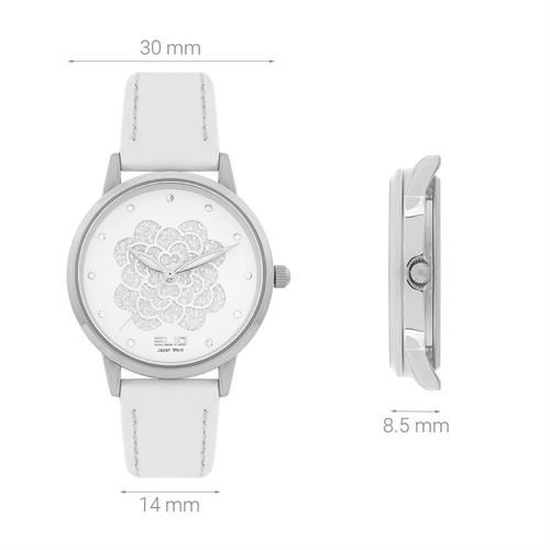 Đồng hồ Elio 30 mm Nữ EL165-01 Màu Trắng