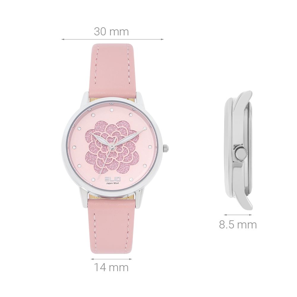 Đồng hồ Elio 30 mm Nữ EL165-02 Màu Hồng