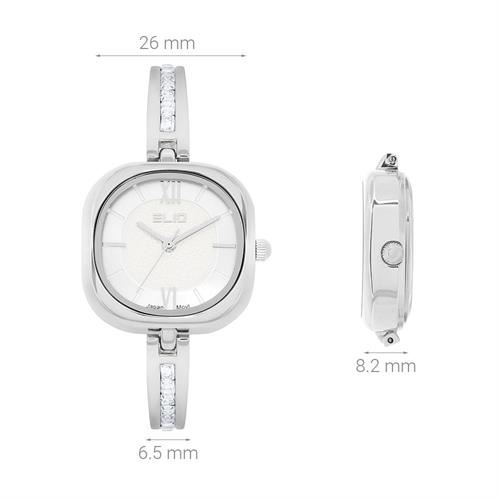 Đồng hồ Elio 26 mm Nữ ES197-01 Màu Bạc
