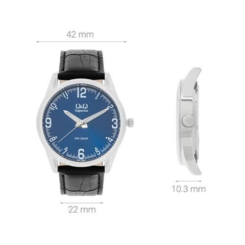 Đồng hồ Q&Q 42 mm Nam C20A-009VY Màu Đen