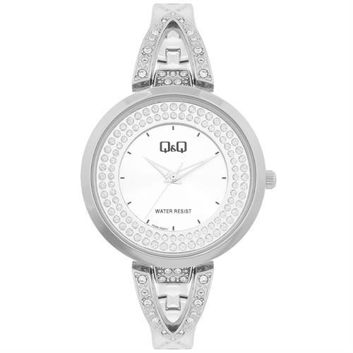 Đồng hồ Q&Q 38 mm Nữ F03A-002PY Màu Bạc