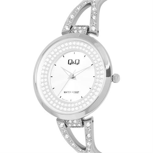 Đồng hồ Q&Q 38 mm Nữ F03A-002PY Màu Bạc