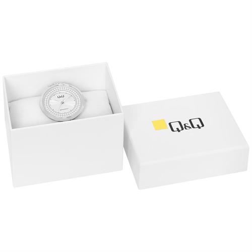 Đồng hồ Q&Q 38 mm Nữ F03A-002PY Màu Bạc