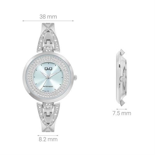 Đồng hồ Q&Q 38 mm Nữ F03A-005PY Màu Bạc