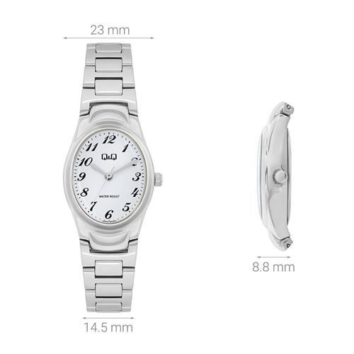Đồng hồ Q&Q 23 mm Nữ Q20A-004PY Màu Bạc