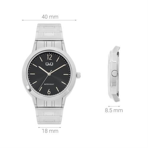 Đồng hồ Q&Q 40 mm Nam Q39B-002PY Màu Bạc