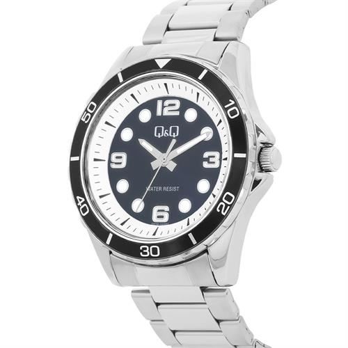 Đồng hồ Q&Q 42 mm Nam Q57B-001PY Màu Bạc