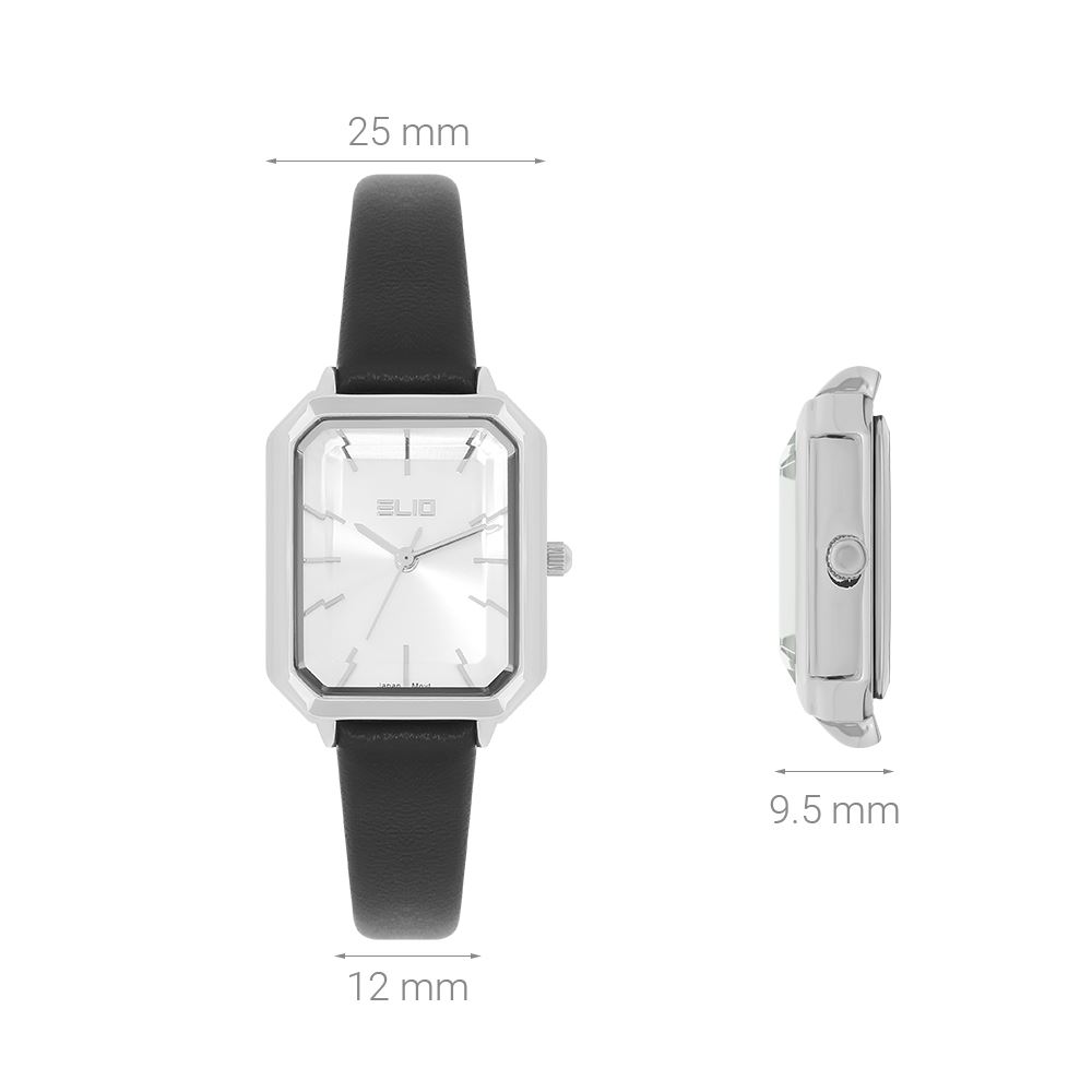 Đồng hồ Elio 25 mm Nữ EL164-01 Màu Đen