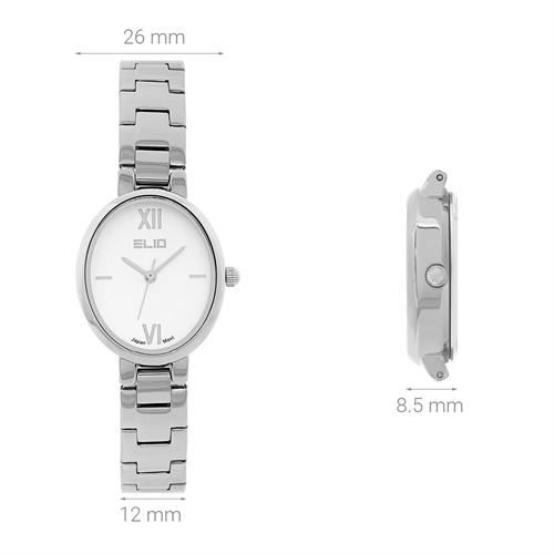 Đồng hồ Elio 26 mm Nữ ES198-01 Màu Bạc