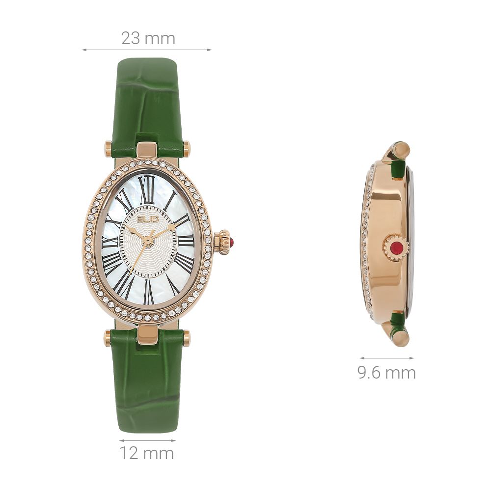 Đồng hồ Elio 23 mm Nữ EL167-02 Màu Xanh lá