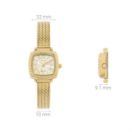 Đồng hồ Elio 22 mm Nữ ES200-01 Màu Vàng