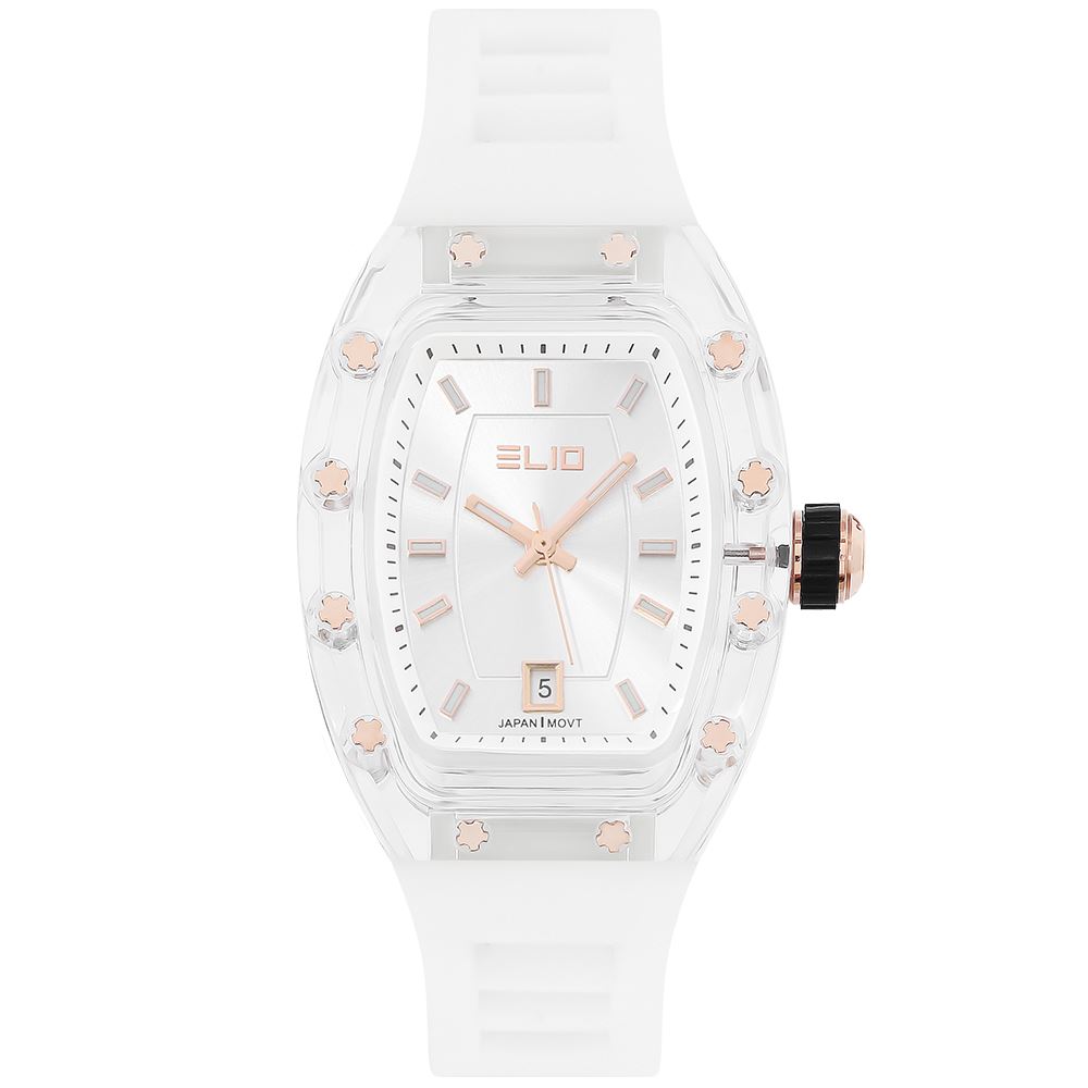 Đồng hồ Elio 34 mm Nữ ES202-01 Màu Trắng