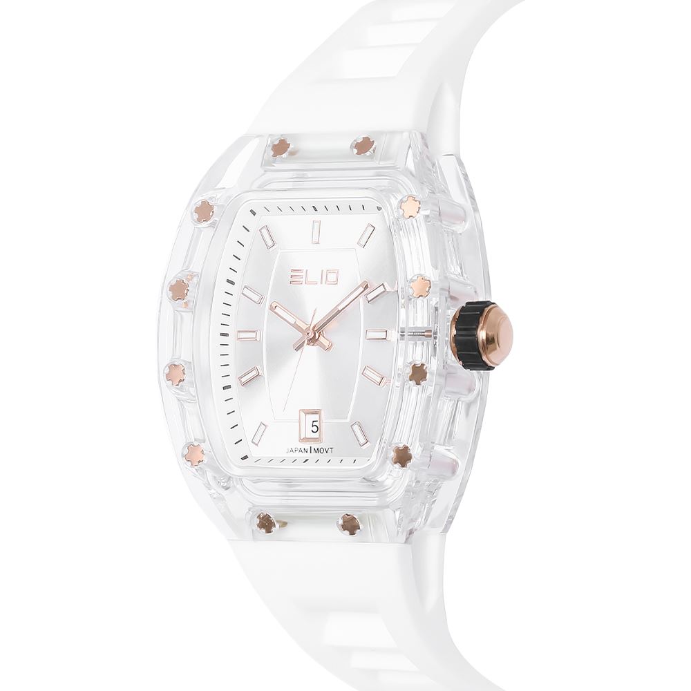 Đồng hồ Elio 34 mm Nữ ES202-01 Màu Trắng