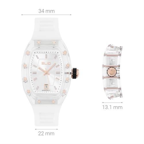 Đồng hồ Elio 34 mm Nữ ES202-01 Màu Trắng